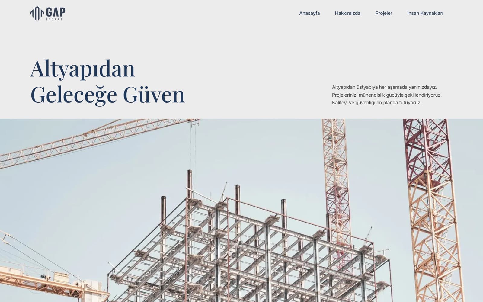 GAP İnşaat Corporate Website